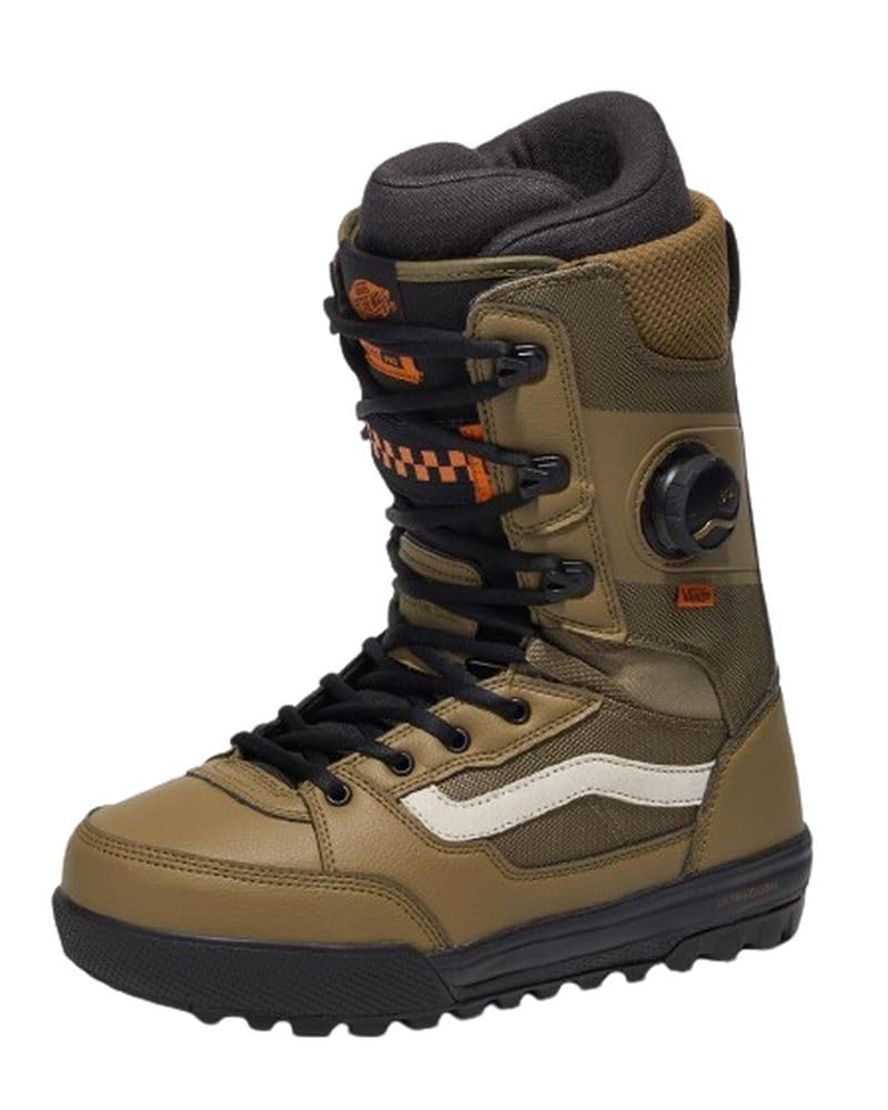 Vans Botas masculinas Invado Pro Snowboard - Preto/Oliva | 13